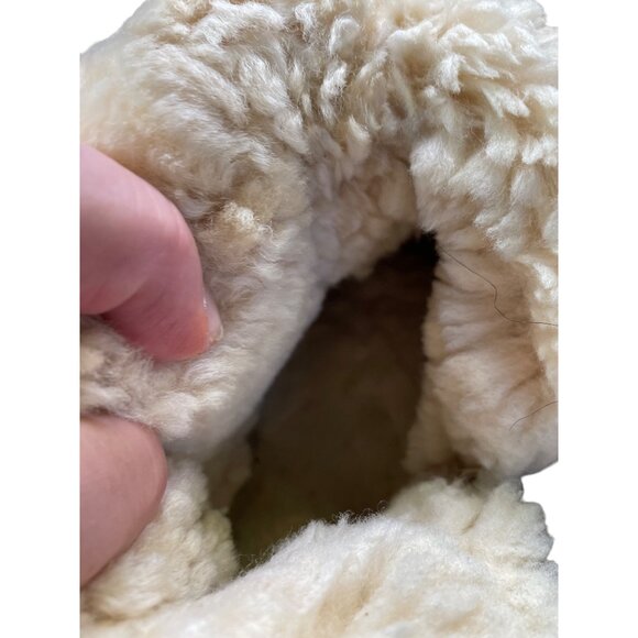 Ugg Australia Womens Brown Mid-Calf Leather sheep  fur Boots Size 7 SKU 8586 - Picture 14 of 15